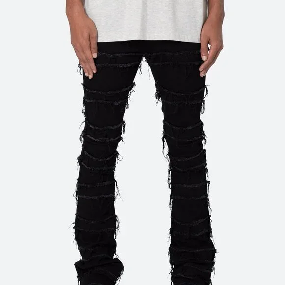mnml X597 Paneled Skinny Stacked Denim - Black Size 31Black / 31 - Picture 2 of 3